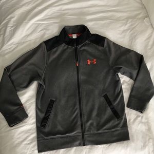 Men’s grey Under Armour zip jacket